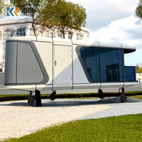 Prix Cabine modulaire préfabriquée de luxe Capsule spatiale Maison conteneur Capsule spatiale commerciale durable avec 2 chambres à coucher