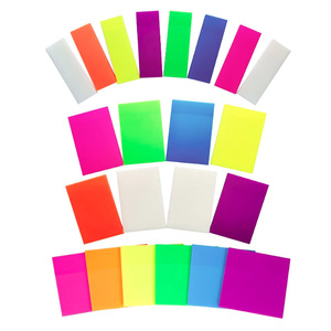 Bright Colors Professional Custom PET Transparent Dry Erase Notepad Memo Pads <b>Sticky</b> <b>Notes</b> Set - Product Image 2