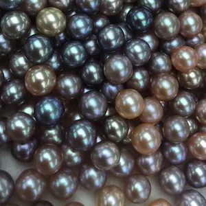 Großhandel kultivierte Süßwasser runde Perle lose Perle natürliche Süßwasser bunte Perle Perlen
