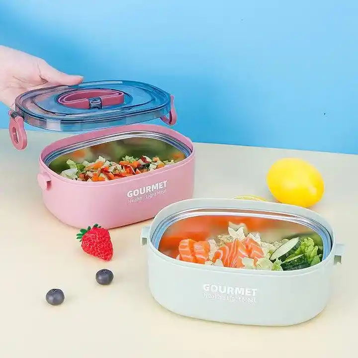 Source 800 ml students 304# stainless steel school travel lunch box for kids  food container with handle on m.