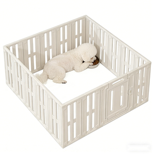 Fabrika Doğrudan Satış Kapalı Alan Köpekler İçin Anti-Atlama Evcil Hayvan Çiti Evcil Hayvan Mobilyası Taşınabilir Oyun Çiti Kapılı Evcil Hayvan Kapıları ve Oyun Alanları - Product Image 1