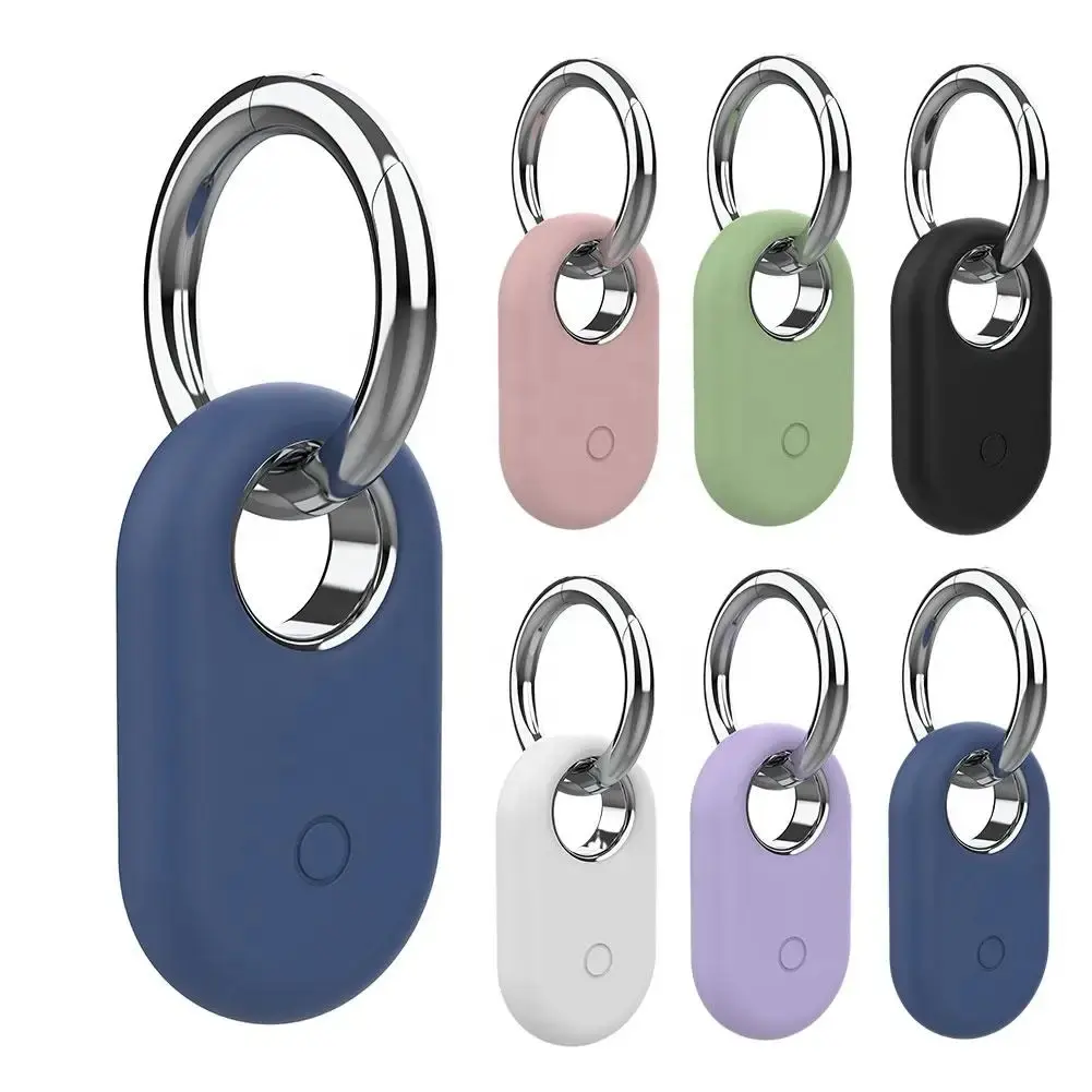 Smarttag2 Holder For Samsung Galaxy SmartTag 2 Soft Silicone Case with Keychain Suitable for Keys, Bags, Luggage, and Valuables