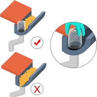 Direct en gros extensible gouttière garde couvre pluie garde feuille filtre maille pour jardin tuyau de descente crépine filtre en aluminium