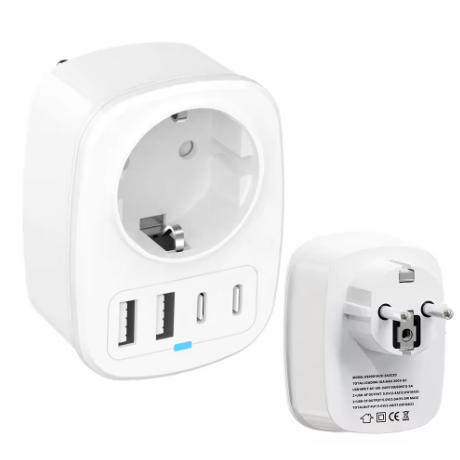 HONPNK Travel Adapter 16A 2 Supports USA Germany EU UK Canada Australia New Zealand South Africa China Japan Mexico