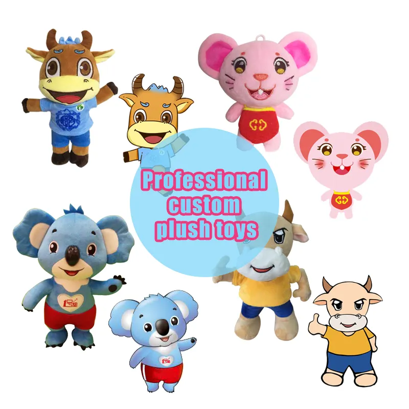 OEM di Disegno Professionale Produttore Molle Del Bambino Giocattolo Animali di Peluche Peluche Personalizzati per la Promozione