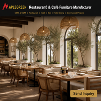 Ensemble de mobilier de restaurant commercial moderne : banquette, table et chaises pour hôtel, café, design personnalisé