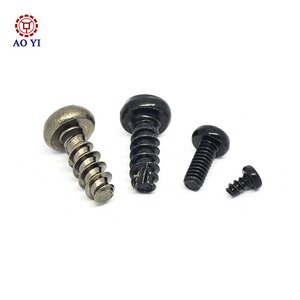 Vis autotaraudeuses en acier au carbone <span class=keywords><strong>à</strong></span> tête trompette large, pointe plate et fendue, filetage M3, pour taraudage et coupe de fils – Fourniture professionnelle - Product Image 3