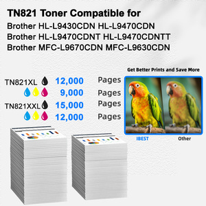 Cartucho de Tóner IBEST Compatible con <span class=keywords><strong>Brother</strong></span> TN821XLBK TN821XLC TN821XLM TN821XLY, Compatible con <span class=keywords><strong>Brother</strong></span> <span class=keywords><strong>HL</strong></span>-<span class=keywords><strong>L9430CDN</strong></span> - Product Image 2