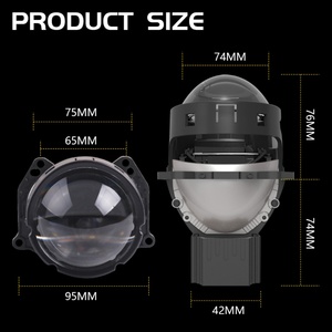 SANVI New Bright 5500K A11PRO Bi LED Projector Lens Headlights Aftermarket Auto Lighting Systems Upgrade - Product Image 6