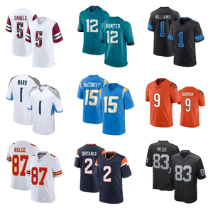 Maglie da calcio americano personalizzate all'ingrosso da 25 pezzi, di alta qualità, retrò e taglie extra large - Product Image 1