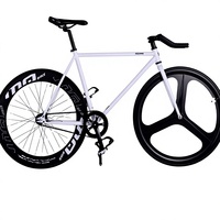 Vélo de course pliable à pignon fixe en acier au carbone pour adultes, modèle roue libre, pour hommes, femmes, étudiants, vélo de route à trois roues