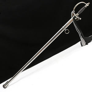 Spada di Comando Stile Europeo, Spada Cerimoniale Occidentale, Spada della Città di Longquan per Performance, Prop Non Affilato con Incisioni a Bandiera - Product Image 3