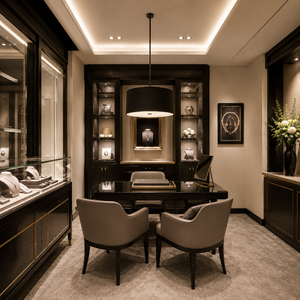 Customizable Luxury <b>Watch</b> Showcase Anti Theft Display Cabinet For <b>Watch</b> Boutique And Jewelry Store Interior - Product Image 6