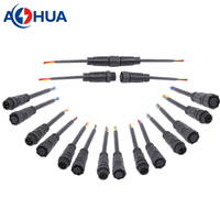 Assemblage M12 sur moulage prise mâle femelle connecteur étanche 5 broches pour système de contrôle de Signal intérieur extérieur