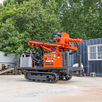 Machine de forage de puits d'eau haute puissance, équipement de forage de puits, profondeur de forage 100m 200m 300m, compresseur et pompe à boue