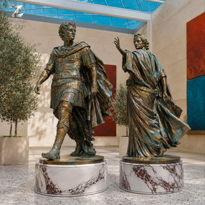 Estatua Romana de Bronce, Artesanía Metálica, Figura Clásica de Tamaño Real, Decoración para Jardín, Museo, Diseño Personalizado Hecho a Mano en Fábrica - Product Image 6