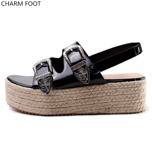 Verano de las mujeres tamaño Sandalias de tacón alto de plataforma - Product Image 2