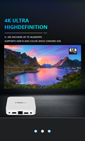 T95MINI Quad Core Android TV Box Allwinner H313 ARM A53 2.4G 5G WiFi Dual 4K Smart TV Android 10 OS con Enchufe UK/EU/US