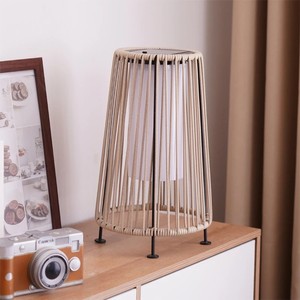 Lampes solaires en rotin pour jardin, éclairage extérieur pour terrasse, éclairage LED <span class=keywords><strong>solaire</strong></span> pour cour, lanterne LED étanche pour table - Product Image 1