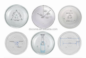 Стеклянная пластина MWO, сменная вращающаяся пластина для микроволновой печи 9,6 дюйма, диаметр 245 мм, 24,5 см, стеклянная пластина с 3 зубцами - Product Image 2