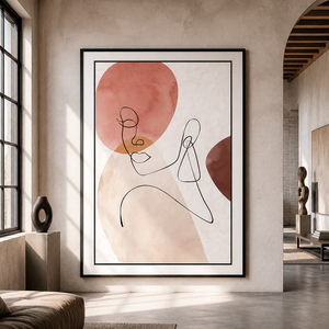 Quadro su Tela Moderno Minimalista con Linea Unica, Arte Astratta Figura Femminile <span class=keywords><strong>per</strong></span> Casa e Hotel - Product Image 1