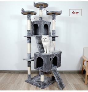 Pohon & Menara Kucing Indoor Berkualitas Tinggi 2 Tingkat Apartemen Kucing Multifungsi Tiang Garukan Hadiah Natal Dikemas dalam Karton - Product Image 5