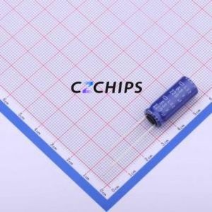 Condensador Electrolítico de Aluminio de Montaje Pasante ELXZ630ELL221MJ25S, Componente de Montaje Pasante THT, D10xL25mm 220uF 20% 63V 5mm - Product Image 1