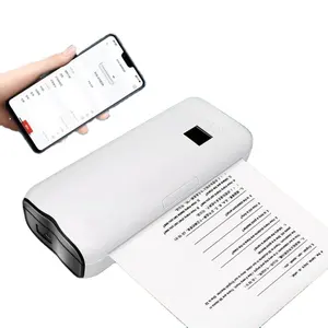 Originele Bulkvoorraad A4 Inkless Printer Thuis Mini Mobiele Telefoon Draadloze Baan Thermische Printer Met 50 Stuks Papier