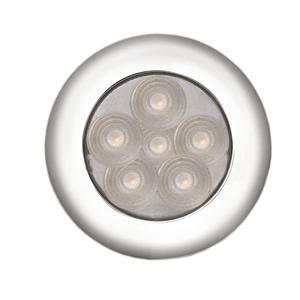 Plafonnier LED super lumineux en acier inoxydable 12VDC Économie d'énergie Lumière marine RV Lumière d'armoire Éclairage de plafond plat - Product Image 1