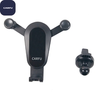 CARFU Universal Gravity Car Phone Holder Air Vent Clip Mount, 360 °   Penyangga Ponsel Otomatis Berputar untuk Smartphone 4.7-7 inci