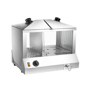 Calentador de Aperitivos de Acero Inoxidable, Exhibidor de Alimentos Calientes, Máquina de Cocina para Hornear, Calentador de Hot Dogs con Calentamiento de Pan - Product Image 2