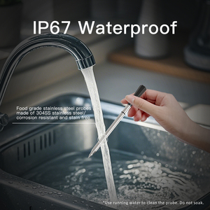 2025 mới nhất duy nhất <span class=keywords><strong>probe</strong></span> Nhiệt kế thực phẩm ISO Android tempprobe App thông minh không dây thịt Nhiệt kế cho nấu ăn/Lò nướng/nướng/BBQ - Product Image 2