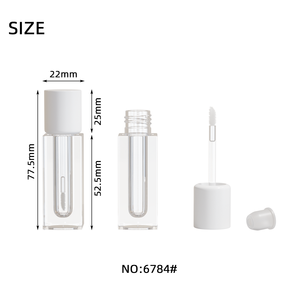 Jinze mỹ phẩm nhựa Lipgloss Ống 3.3ml nắp tròn vuông cơ thể môi men <span class=keywords><strong>container</strong></span> fashional - Product Image 6