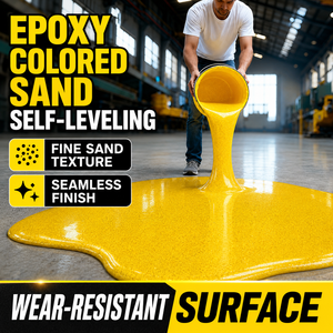 Revêtement de sol auto-nivelant en sable coloré époxy haute dureté décoratif pour sols de style terrazzo sans joint - Product Image 1