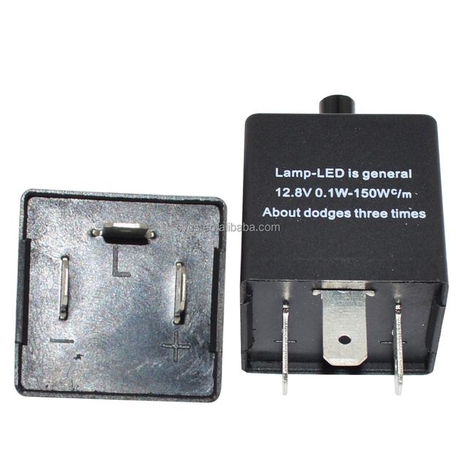 Vehicle Accessories Auto Electrical Systems Auto Relays 3Pins Fix Flashing 12V Adjustable LED Flasher Relay Cf14kt Led Flasher