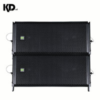 Système de sonorisation professionnel actif à double ligne de 10 pouces avec une puissance de crête de 2200 W contrôlée par DSP pour une utilisation en DJ en extérieur