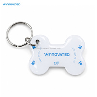 Etiqueta de Identificación NFC para Mascotas de 13.56mhz con Código QR, Etiqueta de Rastreo RFID para Mascotas