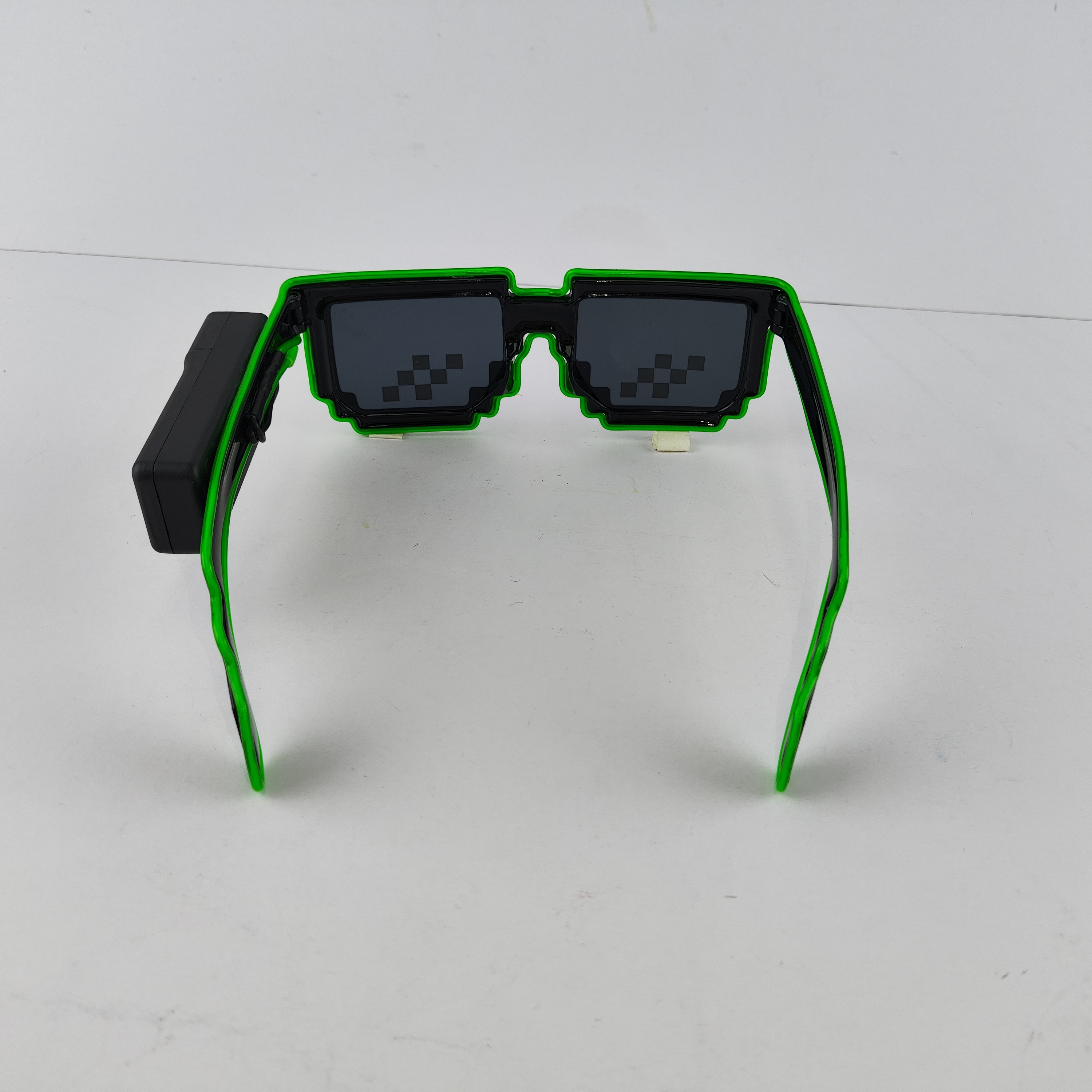 Libershine Lot de 12 lunettes lumineuses fluorescentes à LED pour adultes et enfants - Pour rave, Nouvel An, Halloween, Noël