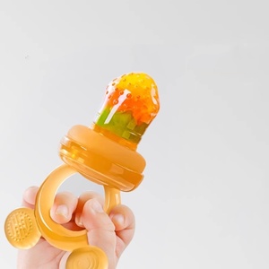 Ciuccio per Frutta Fresca per Bambini Personalizzato <span class=keywords><strong>2</strong></span> in 1, Massaggiagengive Senza BPA in Silicone Alimentare, Ciuccio Alimentatore per Frutta per Neonati - Product Image 2