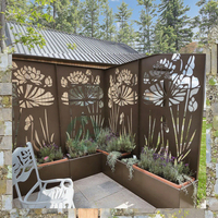 Panel de Acero Galvanizado Ecológico, Duradero y Ligero para Privacidad en el Hogar, Jardinera, Decoración de Jardín con Corte Láser DIY