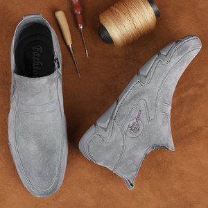 Scarpe da <span class=keywords><strong>uomo</strong></span> in pelle britanniche comode <span class=keywords><strong>mocassini</strong></span> fatti a mano scarpe da guida leggere da passeggio <span class=keywords><strong>mocassini</strong></span> Slip On scarpe Casual in pelle scamosciata - Product Image 3