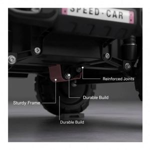 Voiture électrique pour enfants Toysrunner MS-801, moteur 390, phare LED, batterie 12V7Ah, durable, sûre, lecteur de musique MP3, plastique, pour les enfants de 3 à 12 ans - Product Image 3
