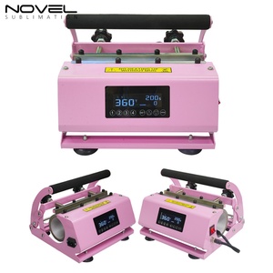 Machine de presse à chaud portable pour gobelets et tasses de sublimation DIY, capacité 11-30OZ, couleur rose, pour usage promotionnel - Product Image 6