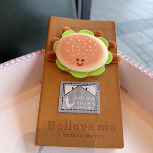 Cuaderno de Hojas Sueltas con Diseño de Hamburguesa Divertida, Creativo y Lindo <span class=keywords><strong>para</strong></span> Estudiantes, Diario con Temática de Comida - Product Image 2
