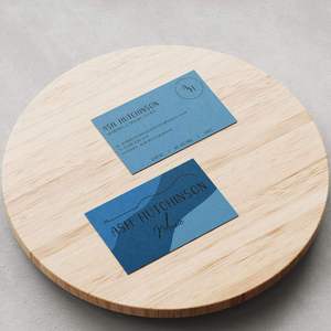 Cartes de visite spéciales imprimées or – Merci de votre soutien à ma petite entreprise – Finition mate et gaufrage sur papier couché - Product Image 3
