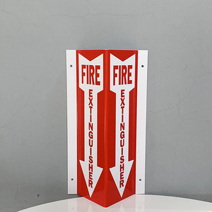 Señal de Extintor de Incendios Cantonese Knowledge, 24x24, de Aluminio, PVC, Plástico, Acero Inoxidable, Señalización Direccional de Seguridad contra Incendios - Product Image 1