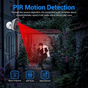 Caméra <span class=keywords><strong>IP</strong></span> WiFi à vision nocturne infrarouge de reconnaissance AI Full HD 1080P de haute qualité - Product Image 4