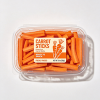 Étiquettes de produits à base de carottes Haoxuan OEM, autocollantes, imperméables, imprimées, pour l'identification de la marque des légumes frais