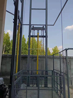 Ascenseur de fret hydraulique industriel Haokun personnalisable, commande électrique à distance, capacité de charge de 1 tonne pour l'élévation de marchandises en entrepôt