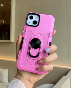 Nueva funda de teléfono móvil resistente a prueba de golpes PC + TPU Armor 360 con soporte de anillo giratorio para Vivo Y12S <span class=keywords><strong>V25</strong></span> Y35 Y16 Y76 Y75 Y15S Y02 - Product Image 3